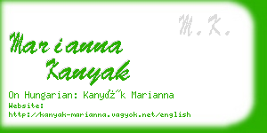 marianna kanyak business card